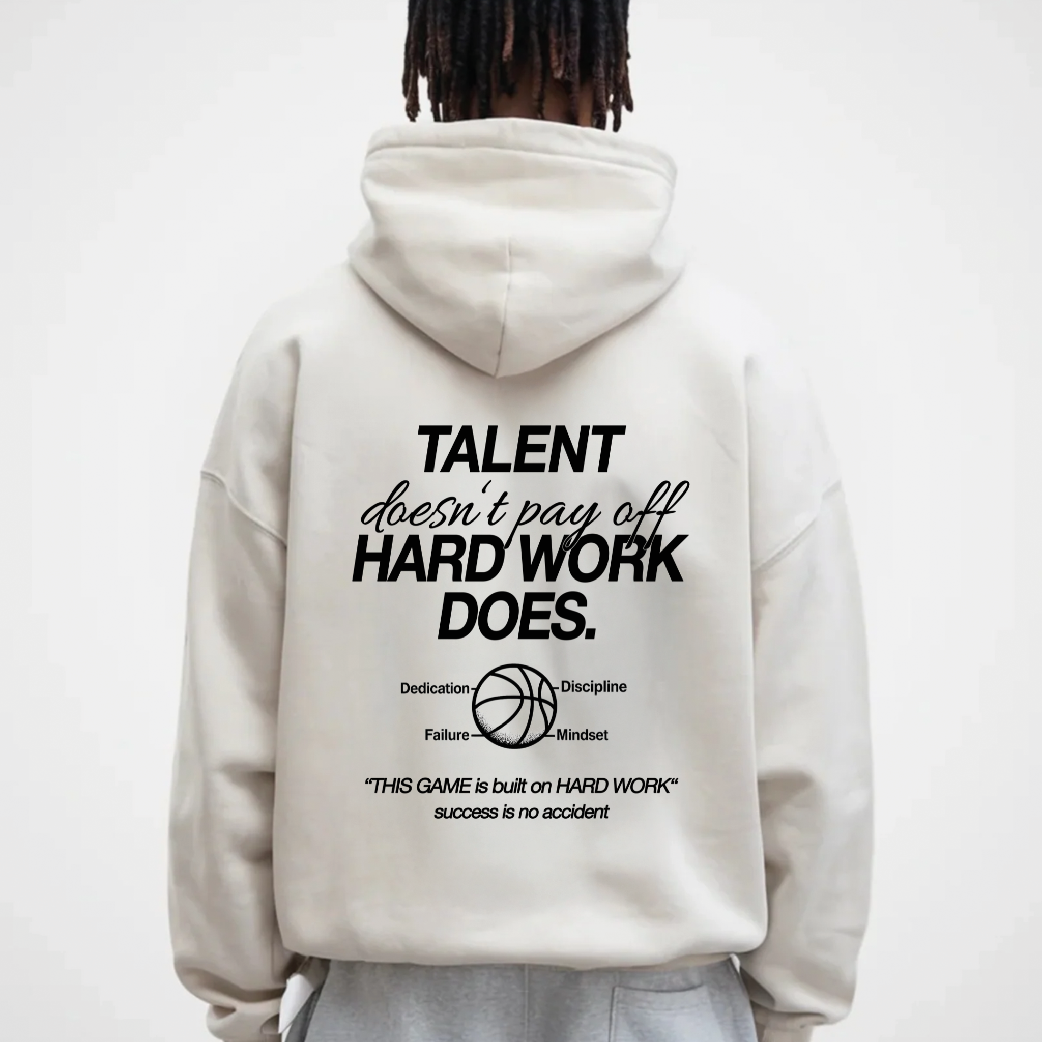 TALENT DOESNT PAY OFF HARD WORK DOES HOODIE