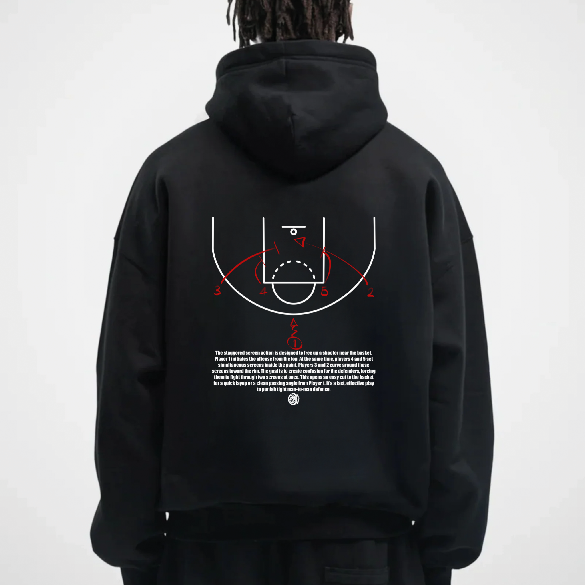 STAGGERED SCREEN PLAY HOODIE