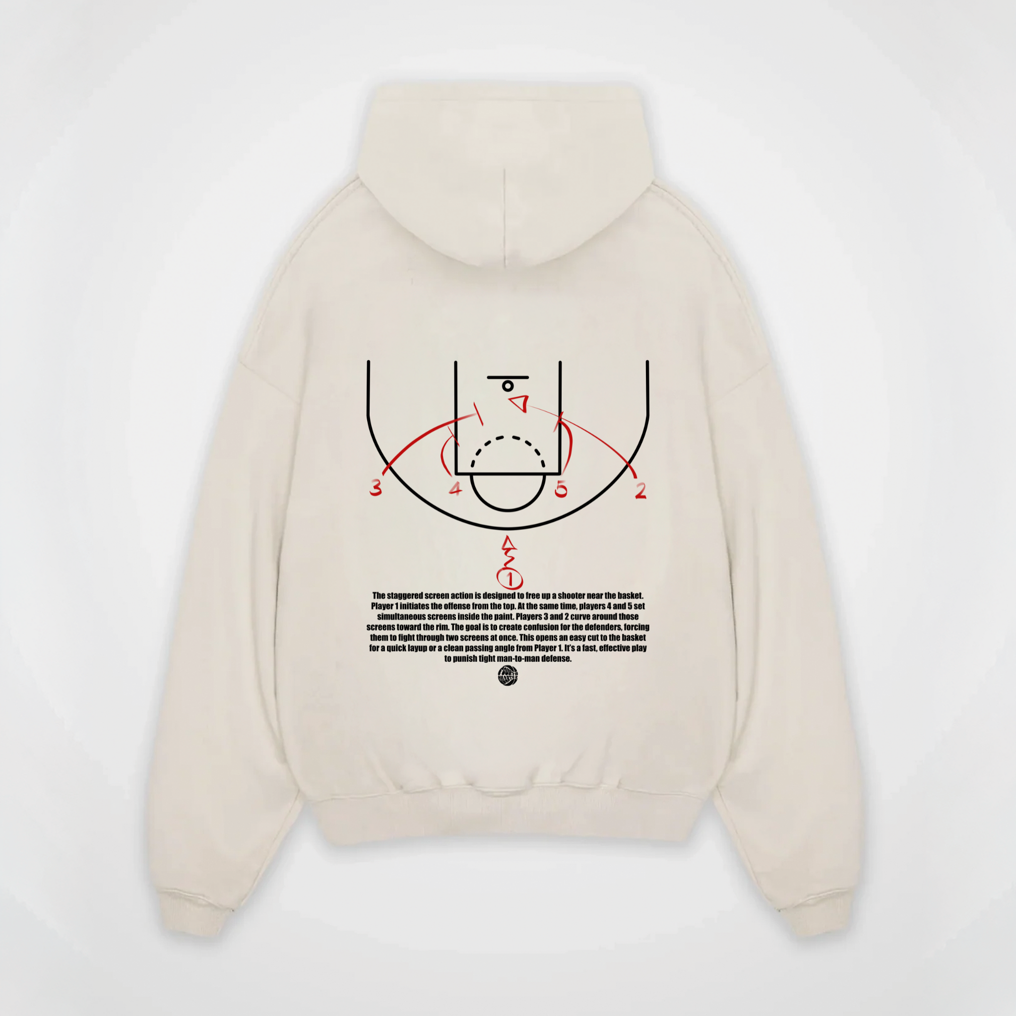 STAGGERED SCREEN PLAY HOODIE