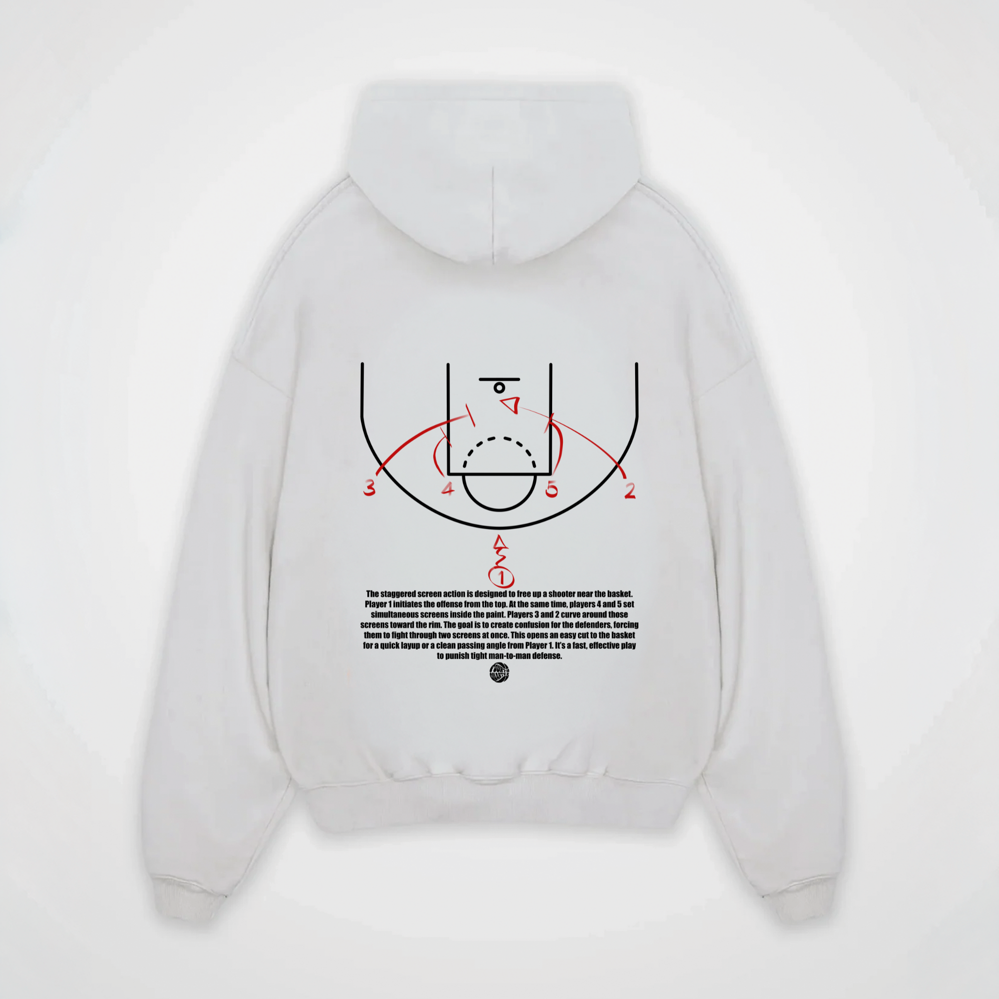 STAGGERED SCREEN PLAY HOODIE