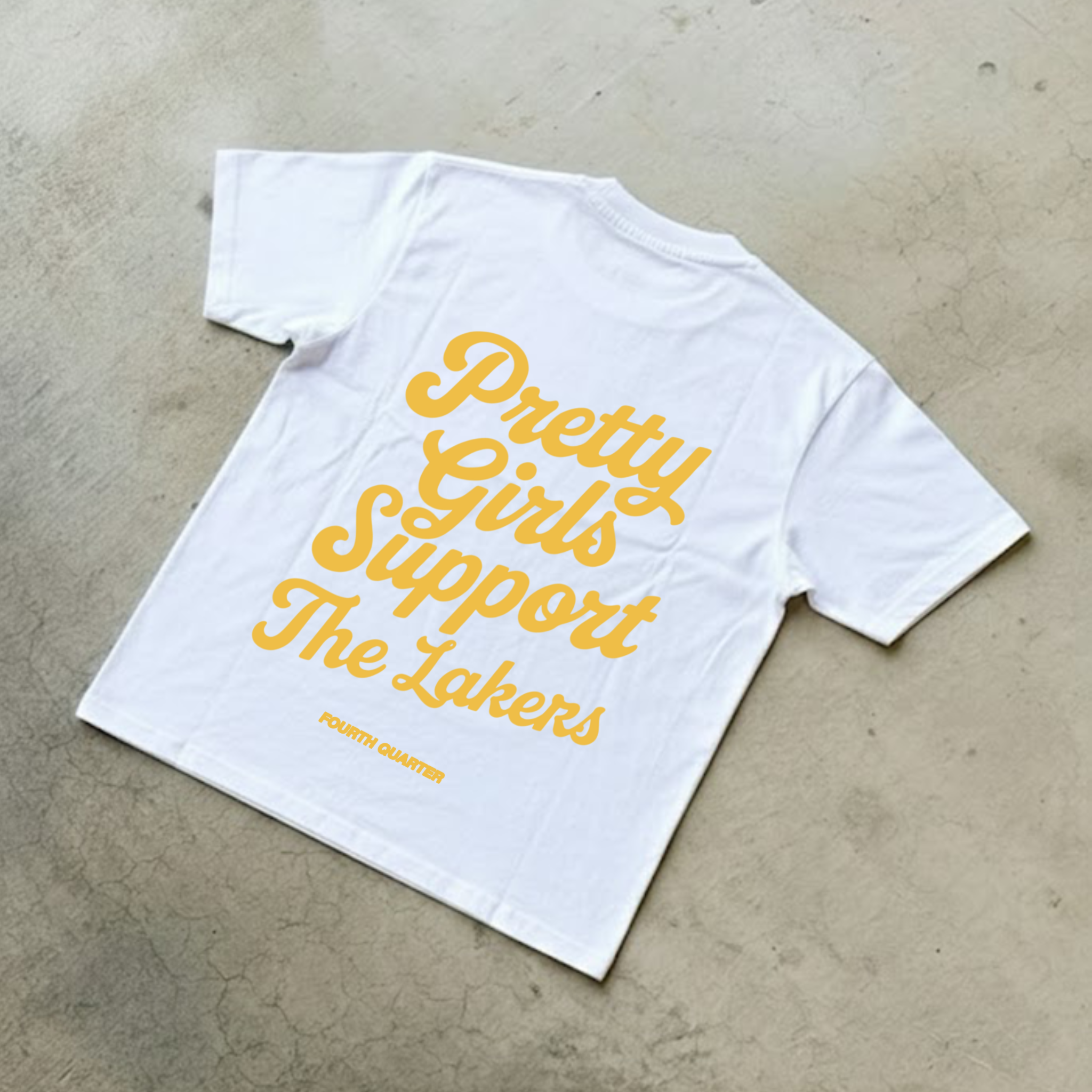 PRETTY GRILS SUPPORT THE LAKERS SHIRT