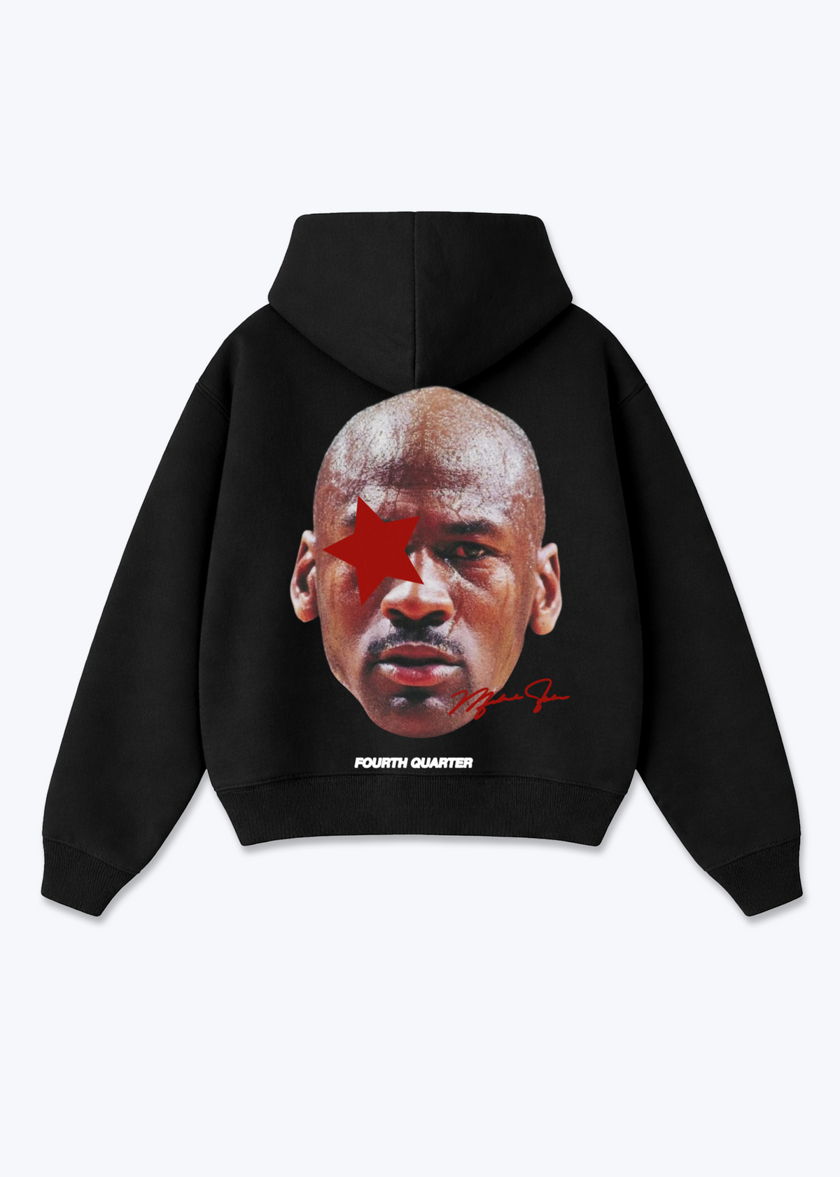 MJ Hoodie - Schwarz Back (Designed)