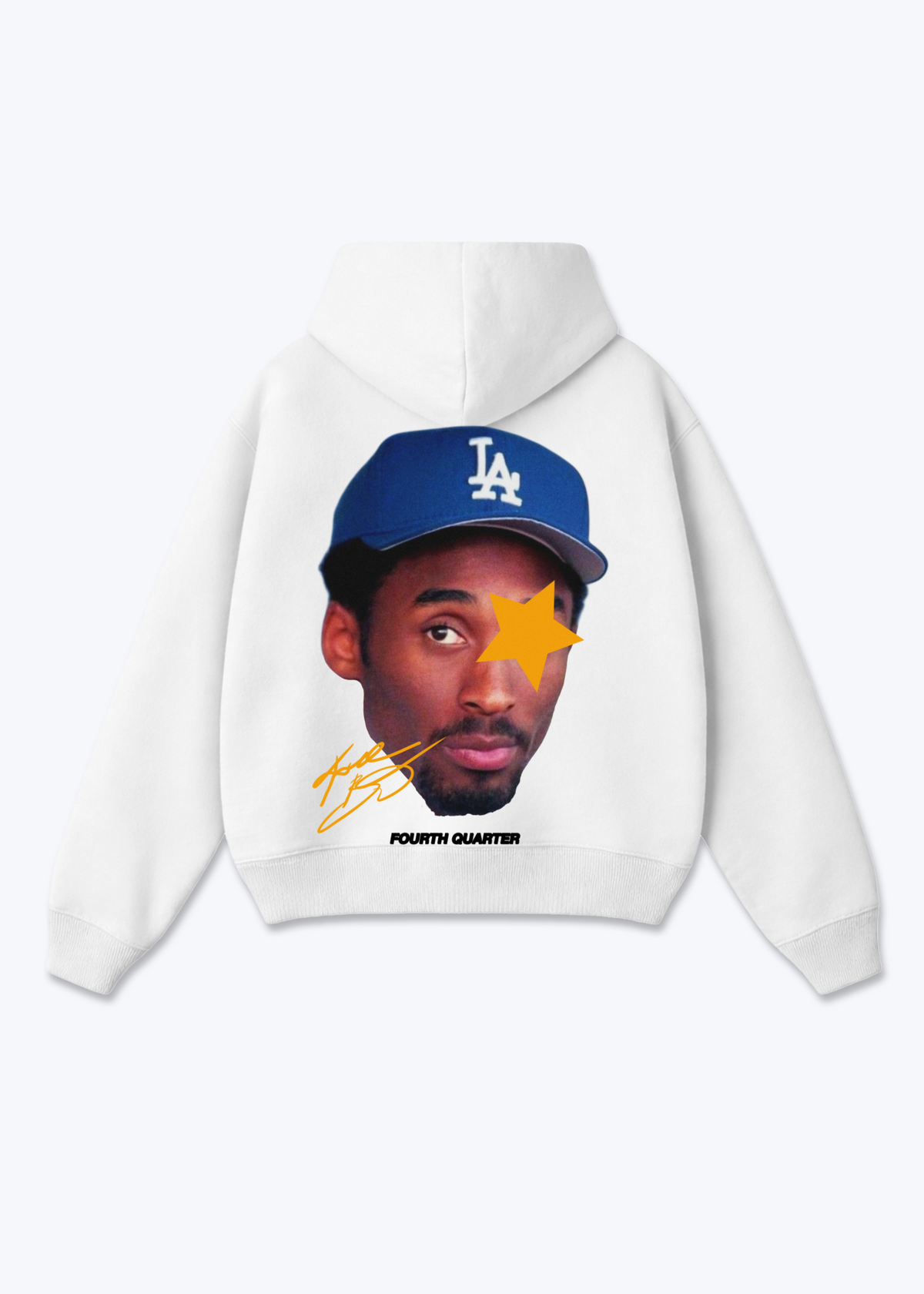 Kobe Hoodie - Weiß Back (Designed)