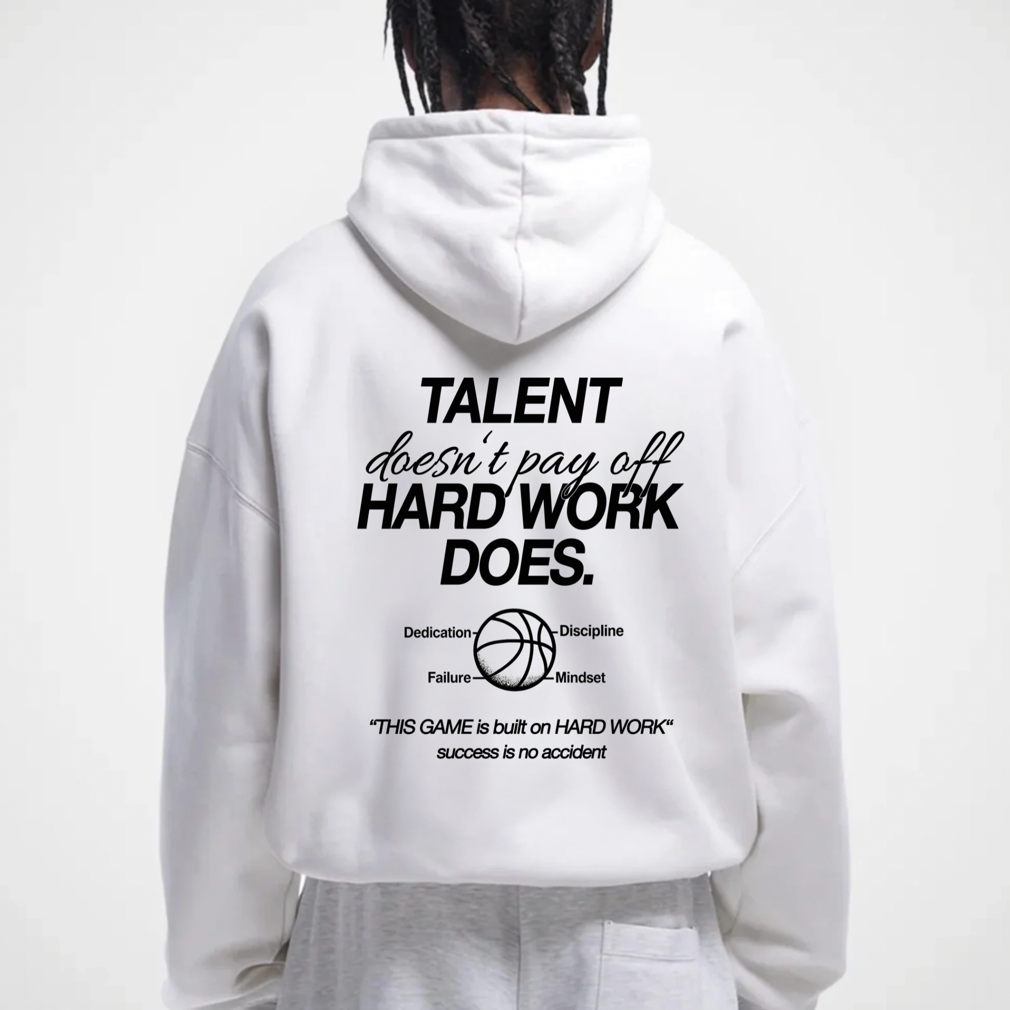 TALENT DOESNT PAY OFF HARD WORK DOES HOODIE