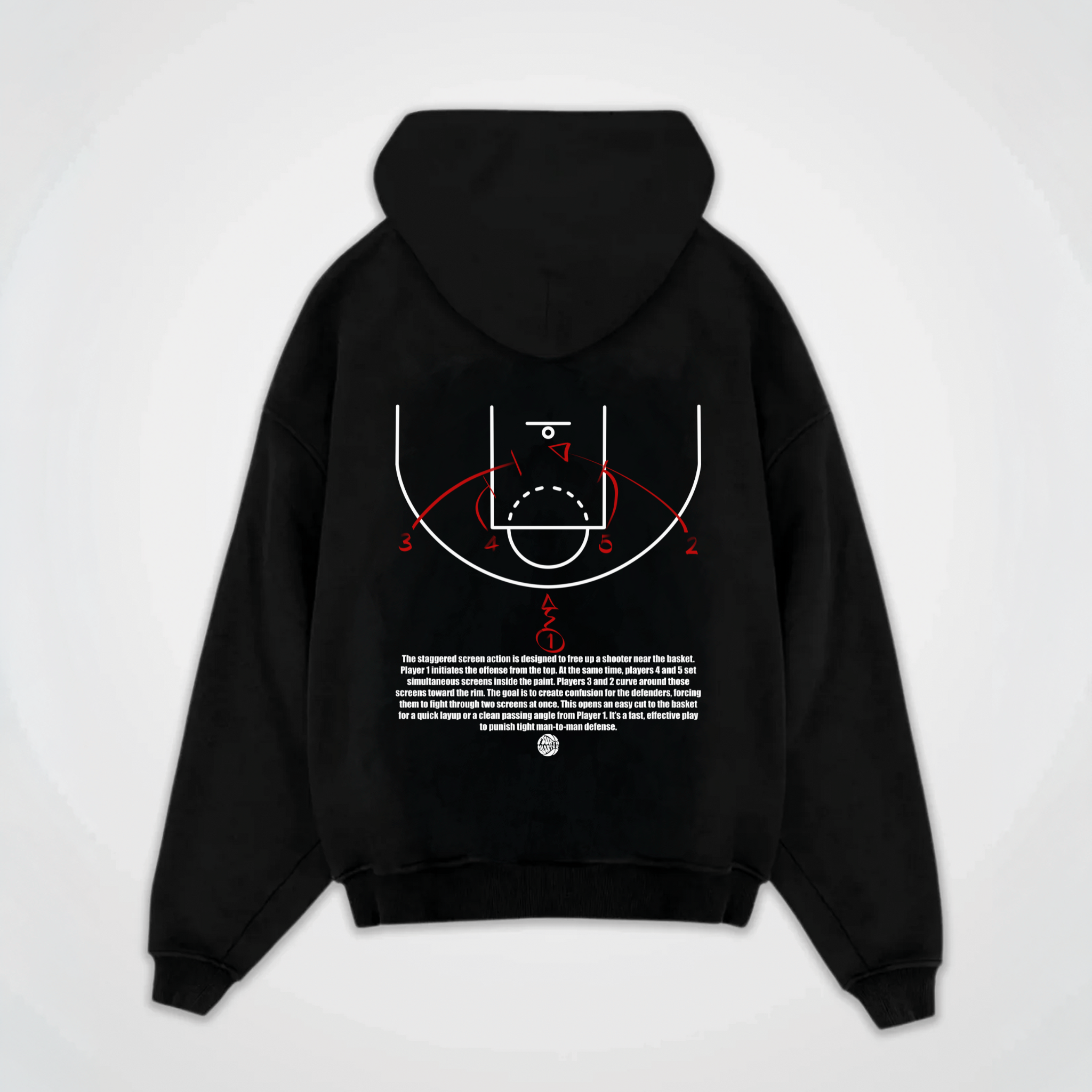 STAGGERED SCREEN PLAY HOODIE
