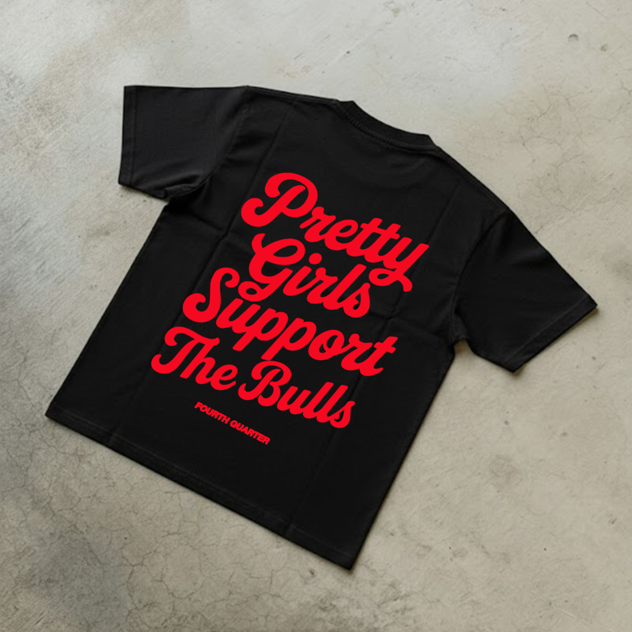 PRETTY GRILS SUPPORT THE BULLS SHIRT