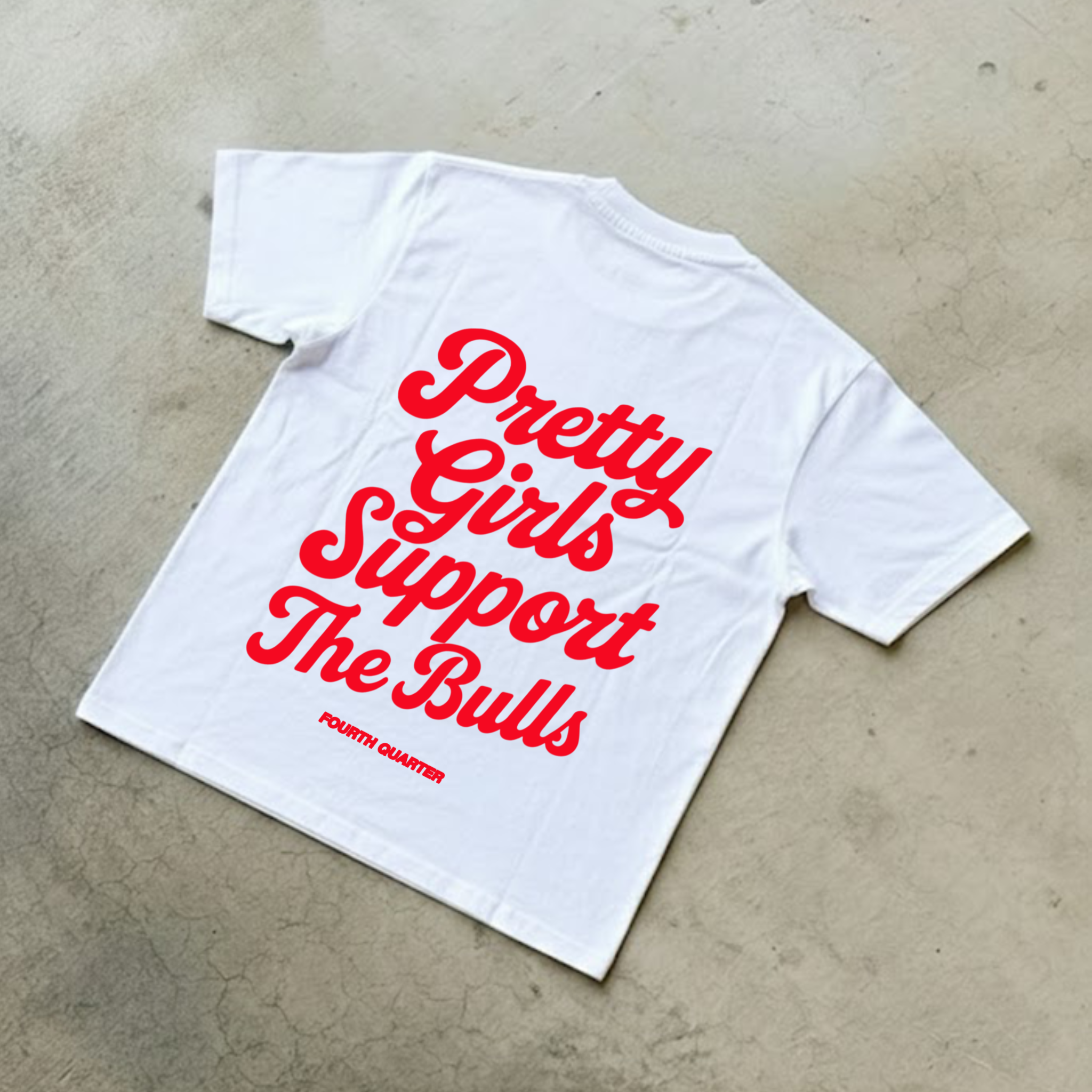 PRETTY GRILS SUPPORT THE BULLS SHIRT