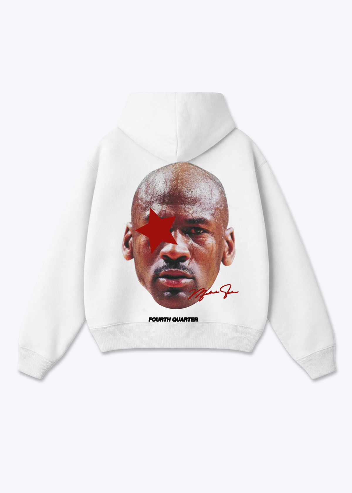 MJ Hoodie - Weiß Back (Designed)