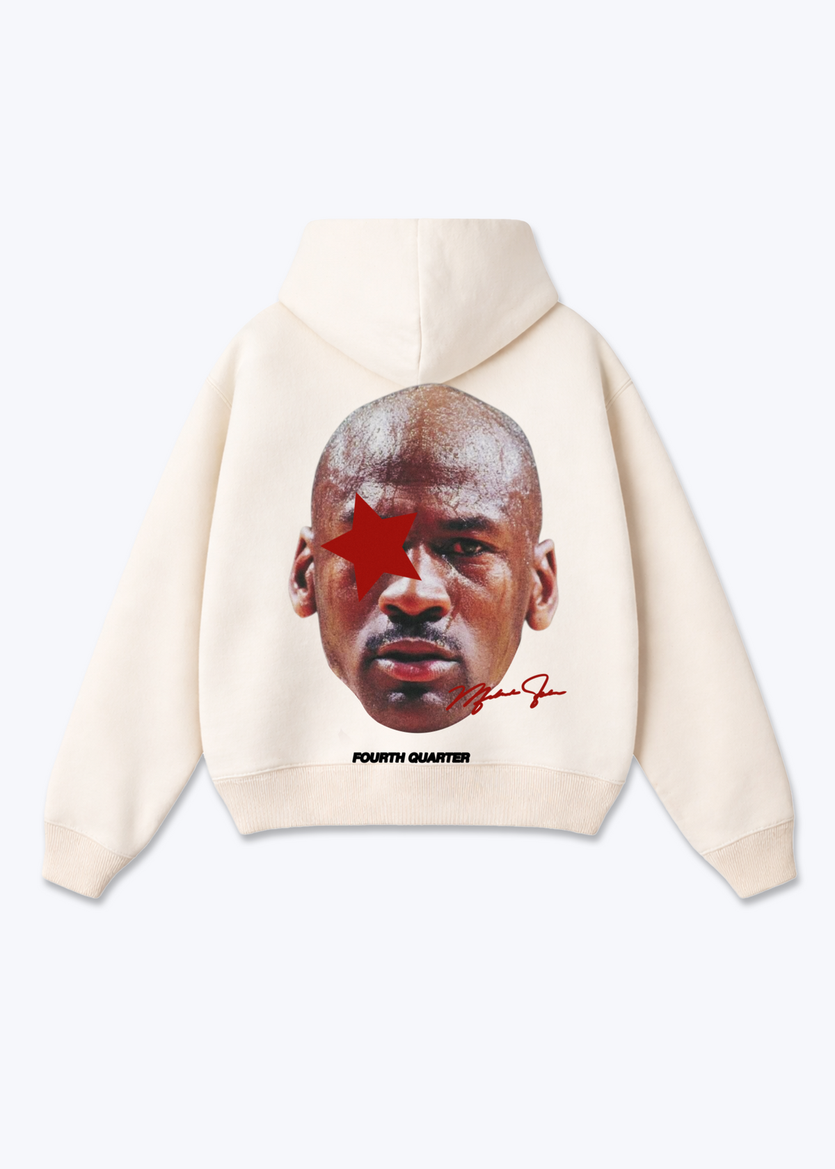 MJ Hoodie - Beige Back (Designed)
